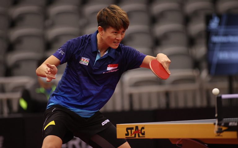 Clarence Chew is the first Singapore-born paddler to qualify for Olympic men’s  single event